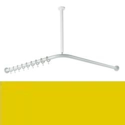 HEWI Vorhangstange L-Form Senfgelb f�r Dusche 120 cm 801.34.110 18 gelb