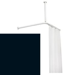 ZYRW Duschvorhangstange Verstellbar – 91,4 Bis 172,7 Cm, Schwarz, Spannbar Ohne Bohren