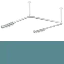 HEWI Vorhangstange U-Form Aquablau f�r Dusche 100 cm 801.34.300 55 Blau