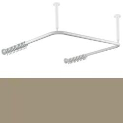 HEWI Vorhangstange U-Form Sand f�r Dusche 120 cm 801.34.310 86 Beige
