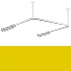 HEWI Vorhangstange U-Form Senfgelb f�r Dusche 100 cm 801.34.300 18 Gelb