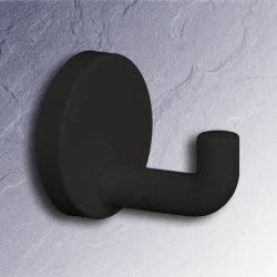 HEWI Wandhaken 65 mm Anthrazitgrau 477.90.045 92 mit Rosette