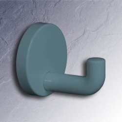 HEWI Wandhaken 65 mm Aquablau 477.90.045 55 mit Rosette