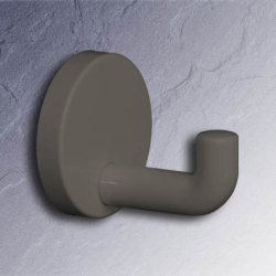 HEWI Wandhaken 65 mm Felsgrau 477.90.045 95 mit Rosette