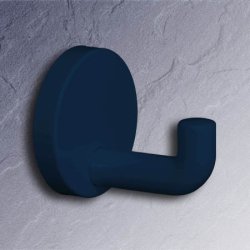 HEWI Wandhaken 65 mm Stahlblau 477.90.045 50 mit Rosette