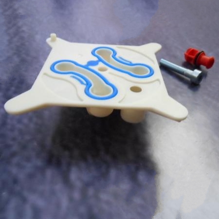 4 Stück Betätigungsstangen Für Twinline Spülplatte - Weiß 135mm X 7mm ABS