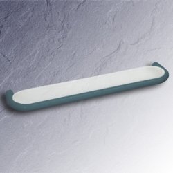 HEWI Serie 477 Ablage Aquablau 600 mm mit Glasplatte 477.03.10005 55 blau