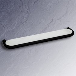 HEWI Serie 477 Ablage schwarz 600 mm mit Glasplatte 477.03.10005 90 tiefschwarz