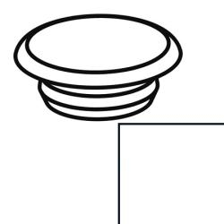 Hewi Serie 477 Endkappe Reinweiss 4471 99 f�r WC-Papierhalter 477.21.100