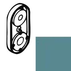 Hewi Serie 477 Fussscheibe 5 mm Aquablau 41939 55 blau f�r Spiegelhalter