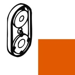 Hewi Serie 477 Fussscheibe 5 mm Orange 41939 Orange f�r Spiegelhalter