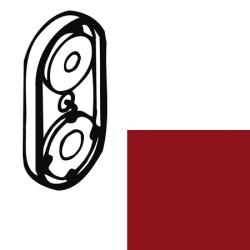 Hewi Serie 477 Fussscheibe 5 mm Rubinrot 41939 33 Rot f�r Spiegelhalter