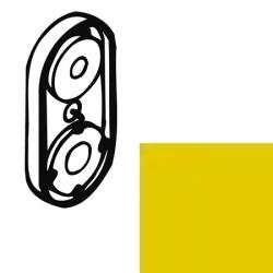 Hewi Serie 477 Fussscheibe 5 mm Senfgelb 41939 18 gelb f�r Spiegelhalter