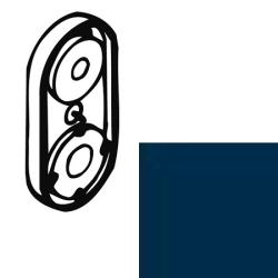 Hewi Serie 477 Fussscheibe 5 mm Stahlblau 41939 50 blau f�r Spiegelhalter