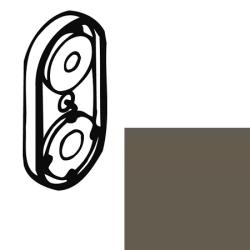 Hewi Serie 477 Fussscheibe 5 mm Umbra 41939 84 braun f�r Spiegelhalter