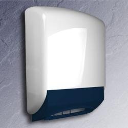 Hewi Serie 477 Papierhandtuchspender Stahlblau/ Weiss 477.06.60005 50