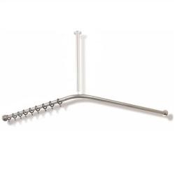 HEWI Serie 805 Duschvorhangstange Edelstahl 1200 mm f�r Dusche 805.34.110 92
