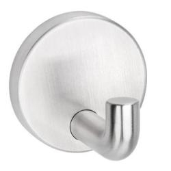 Hewi Serie 805 Wandhaken 45 mm Edelstahl 805.90.011 mit Rosette 50 mm
