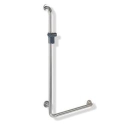 Hewi Serie 805 Winkelgriff rechts mit Brausehalter 805.33.210R 99 Edelstahl