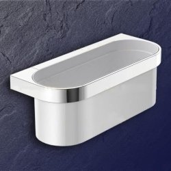 Hewi System 800 Duschkorb chrom 800.03.30041 mit Einsatz weiss