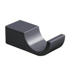 Hewi System 800 K Haken Anthrazitgrau 50 mm 800.90.01090 92 Bad-Haken Grau