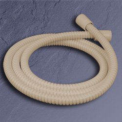 Metall-Brauseschlauch Bahamabeige 125 cm 1/2 x 1/2 Duschschlauch Beige