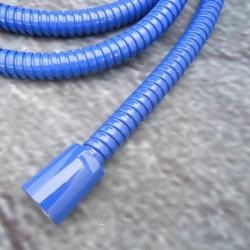 Metall-Brauseschlauch 160 cm Ultramarinblau (RAL 5002) 1/2 Zoll Duschschlauch