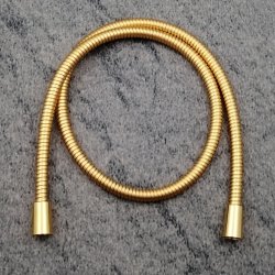 Metall Brauseschlauch Gold Matt/ Gold 200 cm 031200 GOMGO