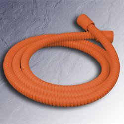 Metall-Brauseschlauch Orange (RAL 2008) 125 cm Duschschlauch 1250 mm