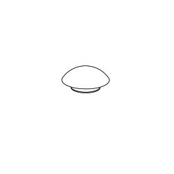 Pressalit Puffer f�r WC Deckel rund schwarz A4075001