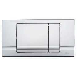 Schwab Riva Duo Bet�tigungsplatte Mattchrom Dr�ckerplatte 227678