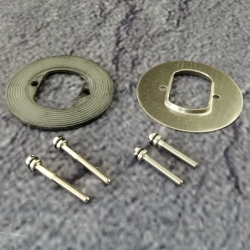 Viega Montageset 330835 mit Schrauben Flansch Edelstahl Dichtung f�r Domoplex