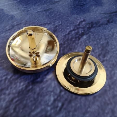 Türklingel Messing Matt 80mm - Aufputz-Klingel Mit Schraubanschluss