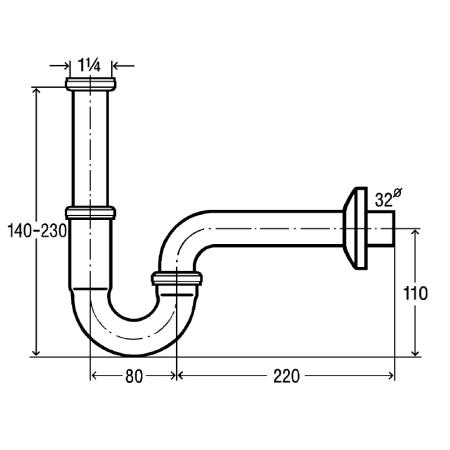 Rohrensiphon 1 1 4