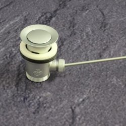 Waschtisch Ablaufgarnitur Edelmatt mit Stopfen 005000 CE