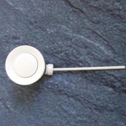 Waschtisch Ablaufgarnitur Weiss Matt mit Stopfen 005000 WEM